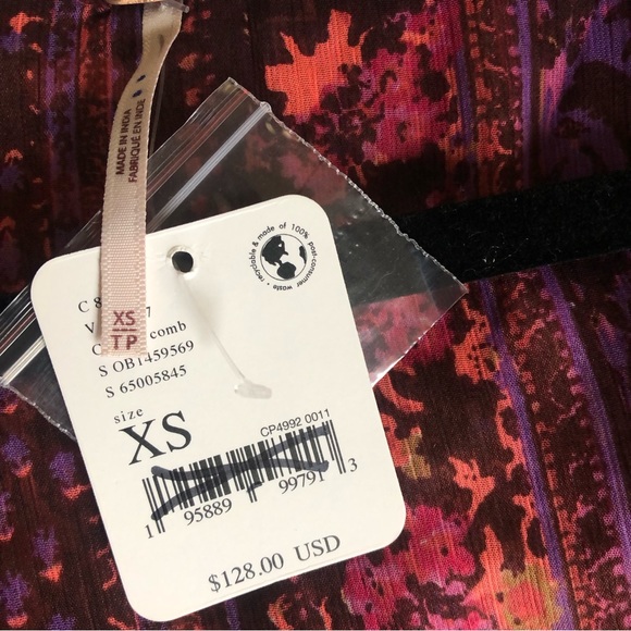 NWT Free People Magic Hour Wrap Top XS - Picture 3 of 12